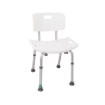 Silla para ducha con respaldo y altura ajustable