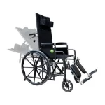 Silla de ruedas de 18" reclinable con múltiples posiciones